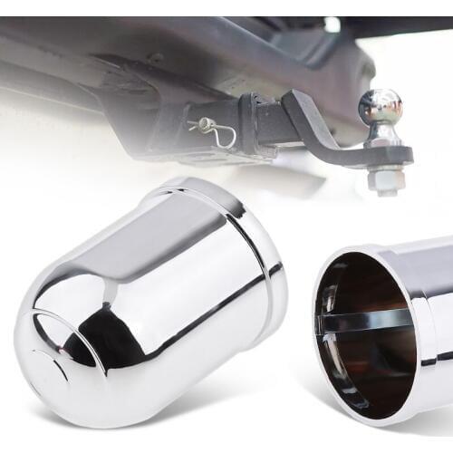 50mm Chrome Plastic Tow Bar Ball Cover Cap Car Towing Hitch Towball Protect Fit 50mm Towball Swan Neck For Most Vehicle Car