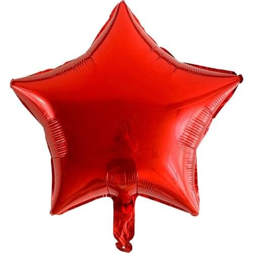 50pcs/lot 18inch Five-pointed star foil balloon baby shower wedding childrens birthday party decorations Red/Blue/Silver/Green