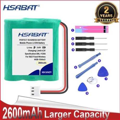 HSABAT 0 Cycle HGB-2A10x3 Battery for HUAWEI 5623 Fixed Wireless Phone ETS3125i E5172 ETS5623 2222+515H E5172s-515 Accumulator