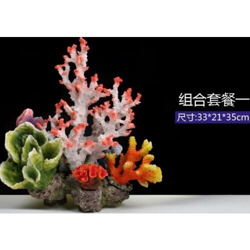 FISH TANK ROCKERY CORAL LANDSCAPING AQUARIUM DECORATION, ROCK AQUATIC CORAL REEF PACKAGE DECORATION