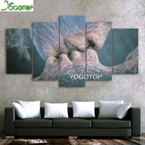 Diy Diamond Painting 5 Pieces abstract love kissing 5D Full Drill Mosaic Diamant Embroidery Wedding decoration ML1273