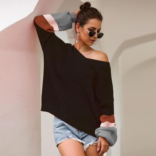 Женские пуловеры с открытыми плечами AZUE China At AliExpress