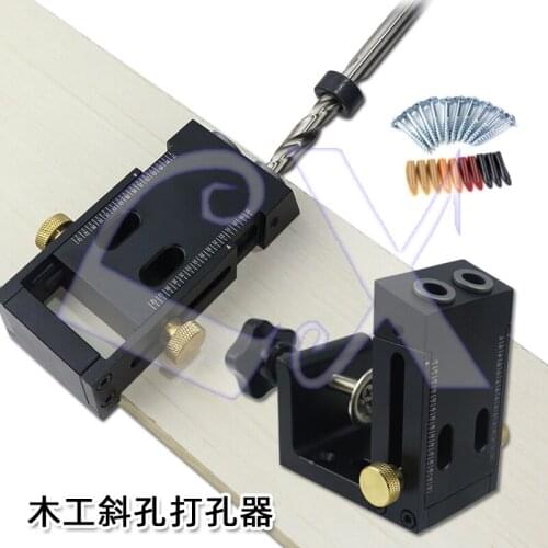 Woodworking Inclined Hole Puncher Inclined Locator Tool 15 Degree Angle Woodworking Inclined Hole Opener