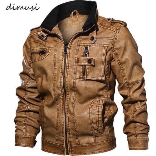 DIMUSI Men Autumn Winter PU Leather Jacket Motorcycle Leather Jackets Male Business casual Coats Brand clothing 5XL,TA132