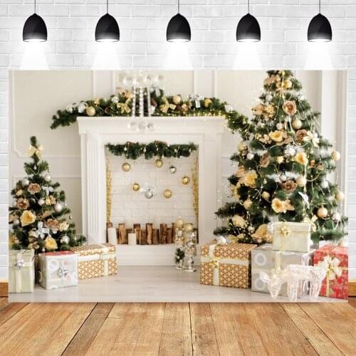 Yeele Photography Christmas Backdrop Photocall Glitter Fireplace Baby Portrait Backgrounds Photo Studio Photographic Photozone