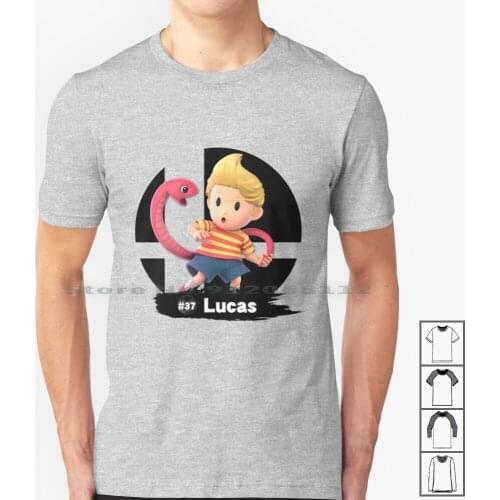 Super Smash Bros Ultimate-37 Lucas T Shirt 100% Cotton Smash Bros Ultimate Lucas Earthbound Mother 3 Video Game Character