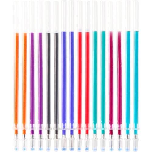 Gel Erasable Refill Office Magic Erasable Pen Refill 0.5mm Rod Magic Gel Pens Mix Ink For School Office Stationery Gift 16 Pcs
