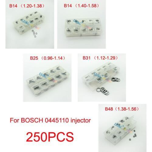For BOSCH 0445110# High Accuracy Adjusting Shims B14 B25 B31 B48 Common Rail Injector Gasket Diesel Injector Washer Repair Tool