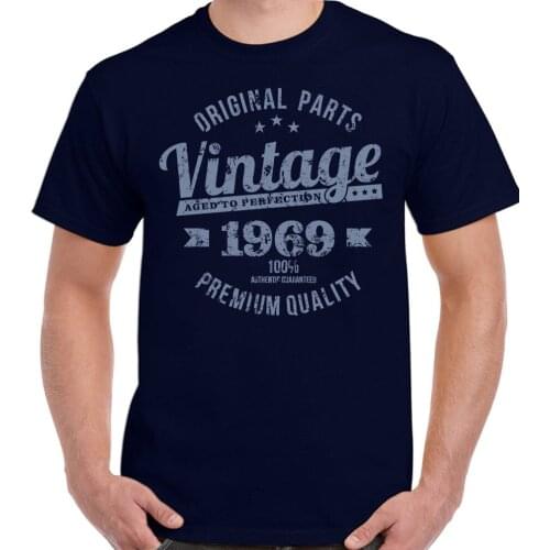 Tops Summer Cool Funny T-Shirt Vintage Year 1969 - Premium Quality - Mens 49th Distressed Birthday T-Shirt S Summer