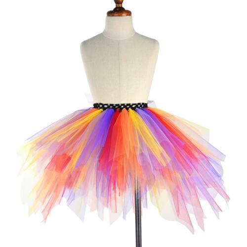Baby Girls Fall Season Fluffy Tutu Skirt Girls Halloween Costume Kids Fashion Tulle Skirt Cute Unique Handmade Skirt Photo Props