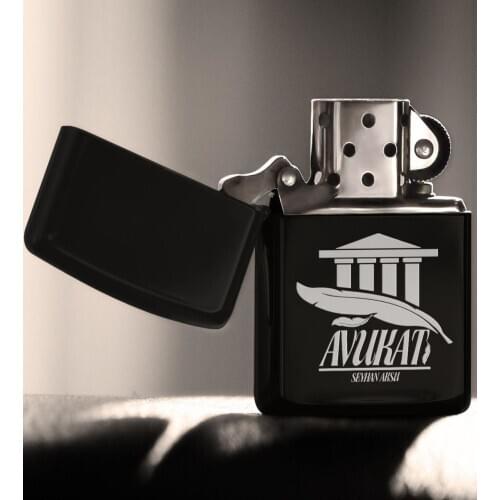 Personalized Professional Attorney Gasoline Black Metal Cigarette Lighter-7
