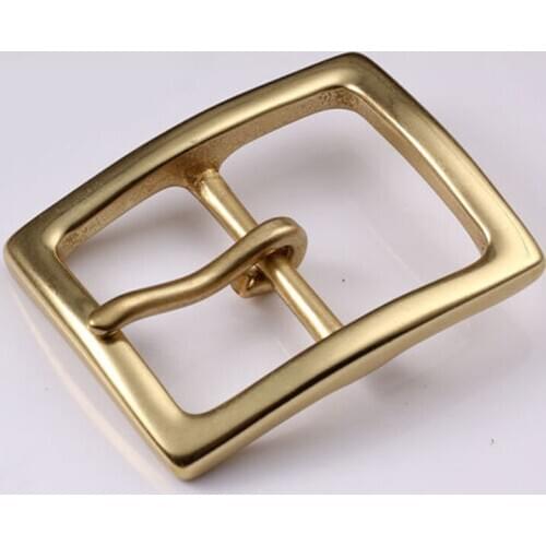 40mm Copper Free Single Prong Solid Brass Horseshoe Belt Buckle DIY Leathercraft Metal Accessories 424
