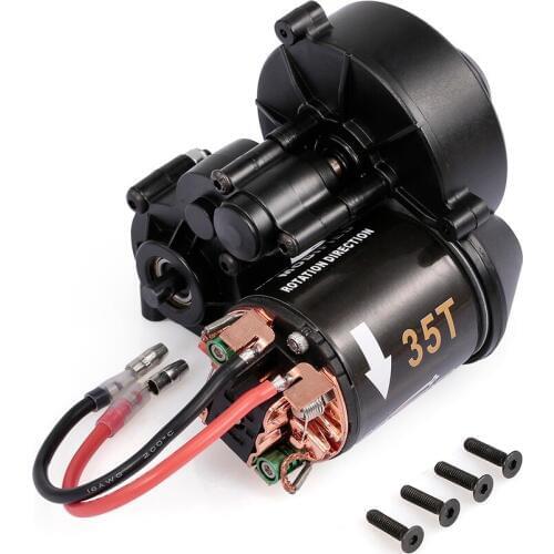 AUSTAR 540 35T RC Brushed Motor with Gear Box for 1/10 Axial SCX10 RC4WD D90 Crawler Climbing RC Car