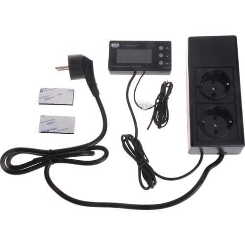 TC-220 0-50C Day/night ON OFF Digital Reptile Thermostat with Timer Regulator Animal Amphibian Temperature Controller
