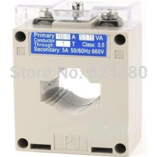 0.66KV 660V 50Hz / 60Hz Split Core Current Transformer CT 150A / 5A 150/5 1T Conductor Through 0.5 Accuracy Class Discount