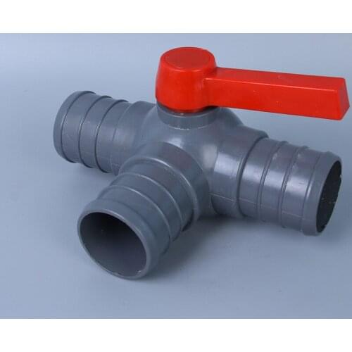 Three way hose connector barb connector water pipe shunt adapter garden irrigation watering system joint 1.5 2 2.5 3 4 inch