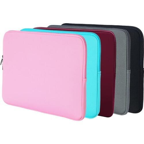 Universal Tablet PC Cloth Protective Bag Case Notebook Laptop Soft Protection Bag Sleeve With Zipper For iPad Macbook