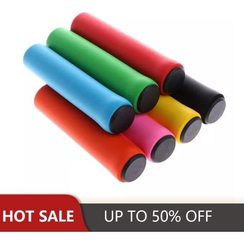 Cycling Part Bicycle Grips Cover Outdoor MTB Mountain Bike Handlebar Grips Non-Slip Soft Sponge Cover Shock Absorption for Bikes