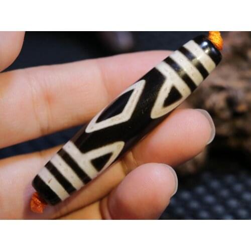 Magic Power Tibetan Old Agate Diamond Eye Tiger Tooth dZi Bead Pendant 3A Amulet Lkbrother Sauces Top Quality Guranttee