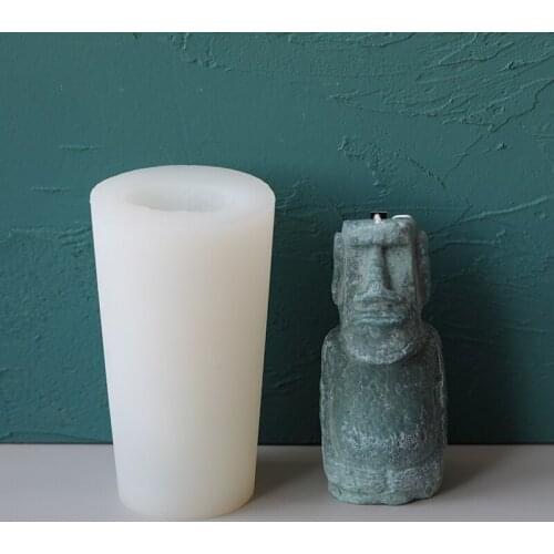 Resurrection Stone Statue Silicone Material Handmade Candle Mold DIY 3D Greek Culture Retro Statue Plaster Mould Home Decoration