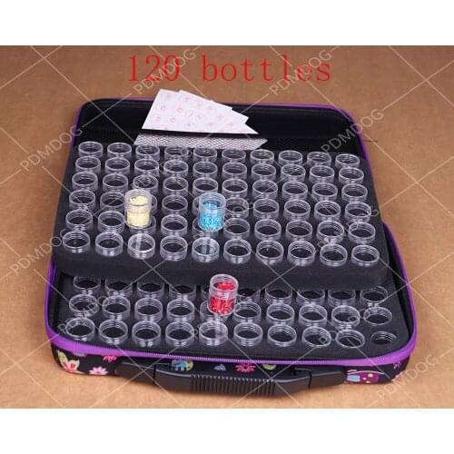 5D Diamond Painting Butterfly Storage Box Tools Diamond Embroidery Accessories Stone Mosaic Convenience Box 120 Bottles