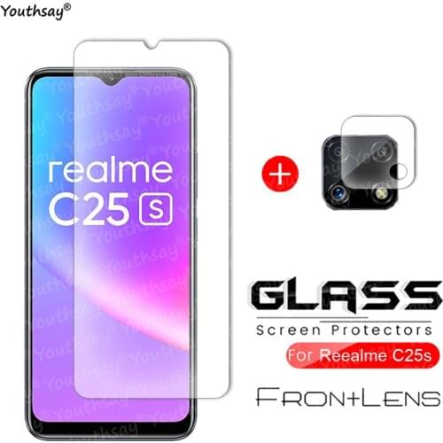 For Realme C25S Glass Tempered Glass for Realme C25S Glass Screen Film Lens Camera Protector Film For Realme C25S