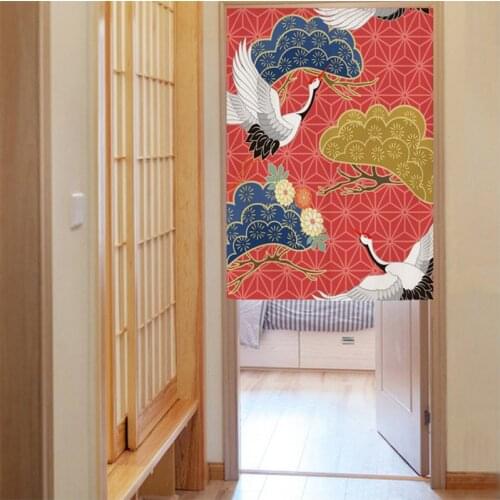 Japanese style restaurant izakaya partition door curtain bedroom half bathroom security dustproof decoration half hangings