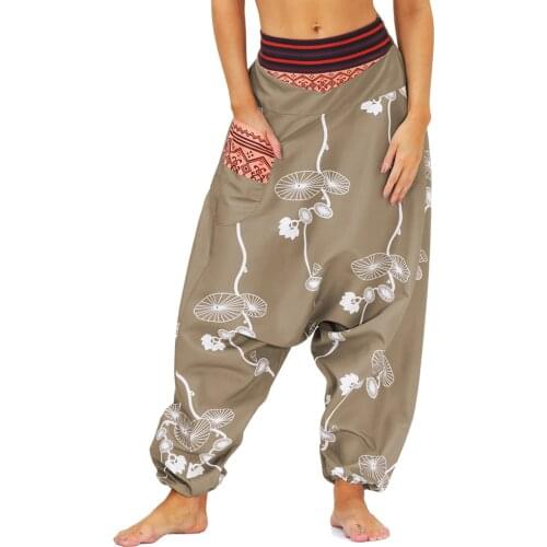 Women Harem Yoga Pants Baggy Genie Boho Pants Harem Baggy Gypsy Hippie Pants