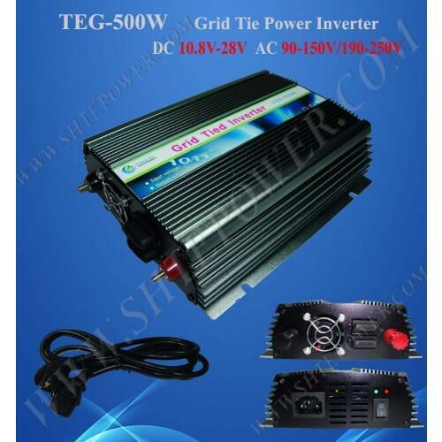 500w 12v 240v pure sine wave solar on grid tie power inverter with mppt function