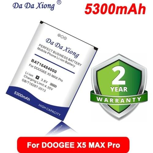 Da Da Xiong high capacity 5200mAh BAT16484000 Battery for DOOGEE X5 MAX Pro Cell Phone Battery