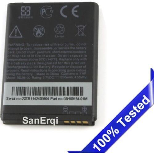 Wildfire S Battery For HTC G13 A510c A510e T9292 T9295 Explorer HD3 HD7 PG76100 BD29100 1230mAh Battery