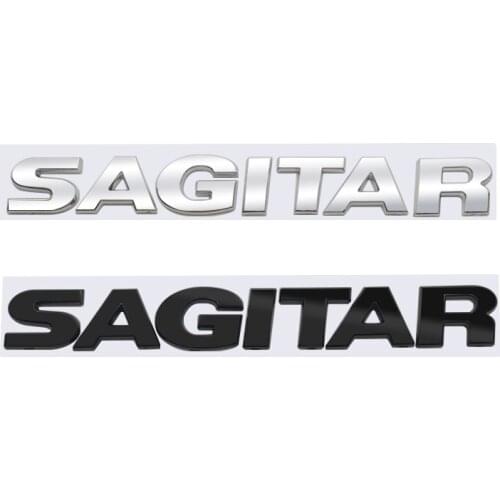 Car ABS Letters Emblem Decoration Rear Trunk stickers For VW Volkswagen Sagitar Car styling