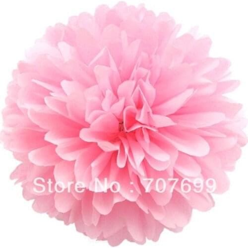 Free Shipping 20pcs Tissue Pom Pom 14" (35CM) Pom Pom Tissue Wedding Party Decor Craft MIX COLORS U PICK