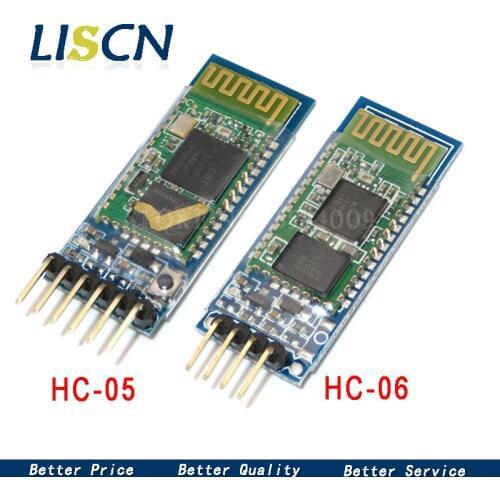 HC-05 HC05 Wireless Module For rduino Serial 6 Pin Bluetooth / HC-06 4 Pin RF Receiver Transceiver Module RS232 Master Slave