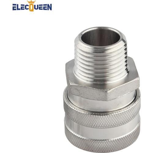 Stainless Female Quick Disconnect with 1/2" Male Thread Draft Beer Equipment Homebrew Hardware Pipe Fittings