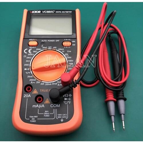New Tool VICTOR VC890C+ Digital Multimeter True RMS 2000UF Capacitor Multimeter Ammeter For Mobile Phone Repair