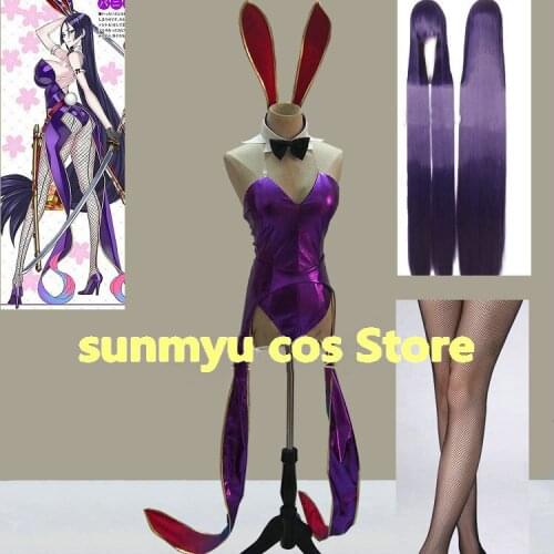 FGO Fate Grand Order Minamoto no Yorimitsu Sexy Bunny Girl Cosplay Costume,Custom Size Halloween