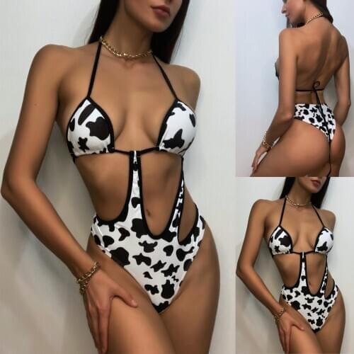 Sagace2021 printed bikini beach swimsuit comfortable temperament womens swimming essential Swimsuit Female Купальники