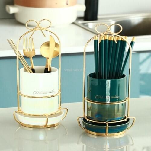 Spoon fork rack storage box drain kitchen storage box knife and fork rack kitchen organizer grocery bag holder kichen organizer