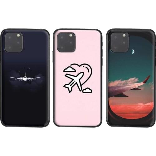 Cartoon Air Plane Store For Xiaomi Mi 10 11 9 10T Pro Lite Ultra Poco X3 F3 NFC CC9 Pro Black Waterproof Pretty Prime Soft