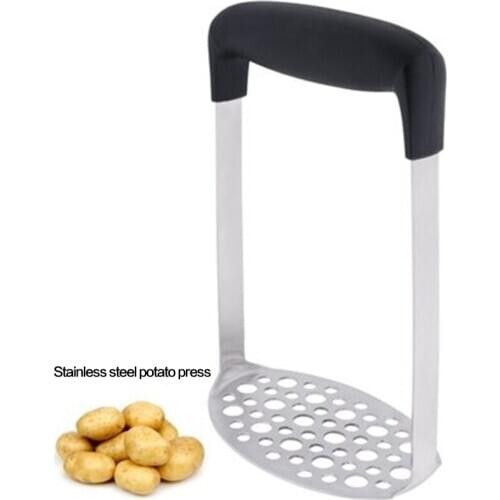Potato Masher Ricer Puree Pressed Fruit Juice Maker Stainless Steel Potato Pusher Smooth Mashed Potatoes Crusher Fruit Tools