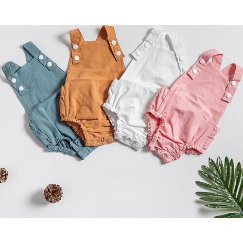 Melario Baby Summer Clothing 2021 Newborn Infant Baby Boy Girls Bodysuit Jumpsuit Cute Clothes Sleeveless Outfits
