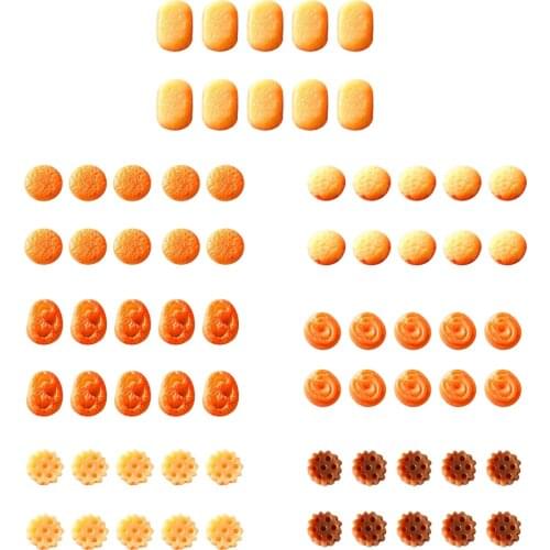 10 Set of 1:12 Scale Miniature Dollhouse Dessert,Cookies Pretend Play Mini Set for Doll Food Toy Kitchen Accessories