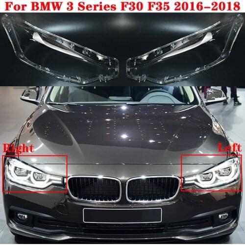 For BMW 3 Series F30 F35 2016-2018 Car Front Headlight Cover 318i 320i 330i 340i Headlamp Lampcover Head light glass Shell Caps