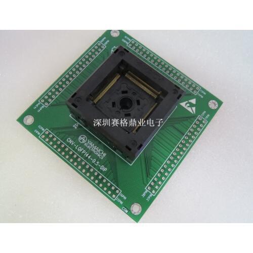 Opentop 100%New&Original QFP144/LQFP144 spacing 0.5mm IC Burning seat Adapter testing seat Test Socket test bench