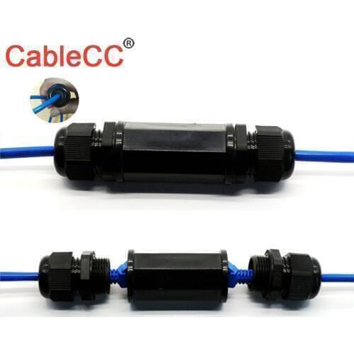 Zihan Locking Waterproof CAT6 RJ45 Female to Female Lan Ethernet Network Extension Adapter Coupler