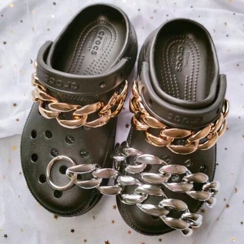 1pcs Vintage Shoe Charms for Crocs DIY Metal Chain Clogs Shoe Multiple Kinds Shoe Decoration Luxury Removable Shoe Accessories