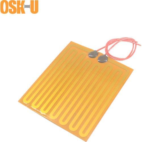 Polyimide Film Heater 0.15-0.3mm thickness 12V Electric Heater Element Flexible Anti-freezing Heater Film for Instruments