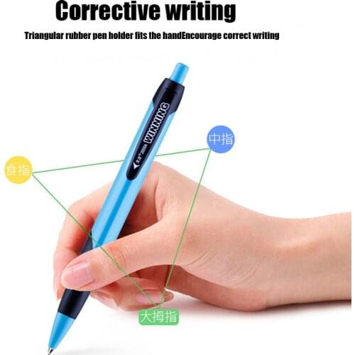 5Pcs Retractable Ball Point Pen 0.7mm Blue Bullet Roller Pen Student Writing Ballpoint Pen School office supplies