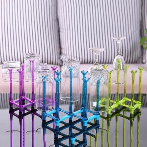 Foldable Baby Bottle Drying Rack Portable Cup Rack Dry Travel Water Mug Drainer Cup Stand Glass Holder Shelf Organizer